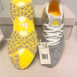 Adidas CodeChaos Gray and Yellow Golf Shoes